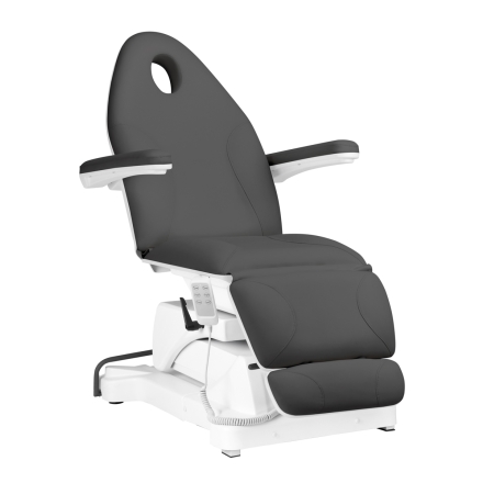 Fotel kosmetyczny elektryczny Sillon Basic pedi 3 siln. obrotowy szary - 2