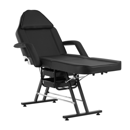 Fotel kosmetyczny Sillon z kuwetami czarny - 3