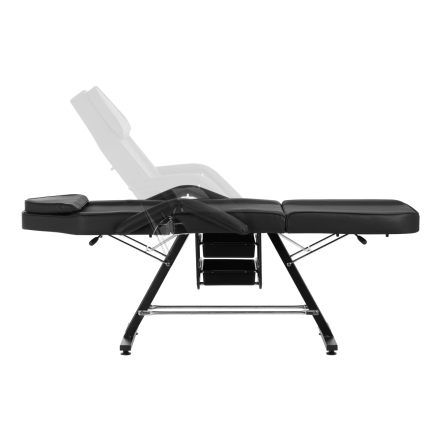 Fotel kosmetyczny Sillon z kuwetami czarny - 4