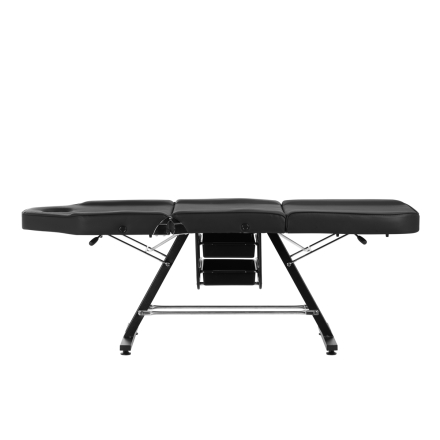 Fotel kosmetyczny Sillon z kuwetami czarny - 6