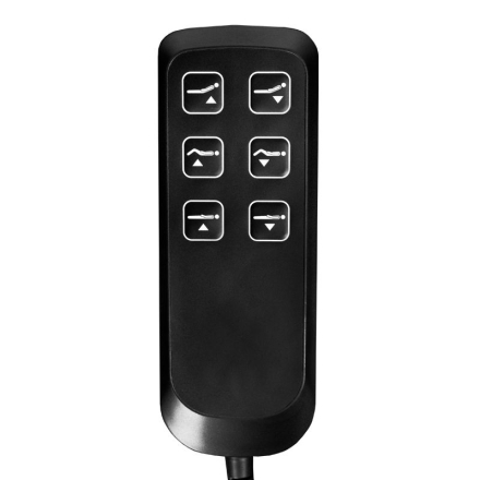 Fotel kosmetyczny elektr. Lux czarny - 6