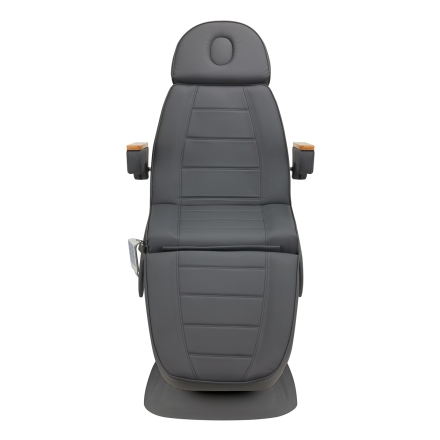 Fotel kosmetyczny elektryczny SILLON Lux 3 silniki szary, szara podstawa - 6