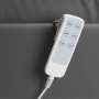 Fotel kosmetyczny elektryczny SILLON Lux 3 silniki szary, szara podstawa - 15