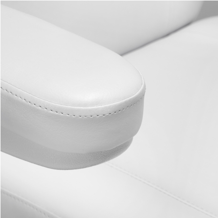 Elektryczny fotel kosmetyczny SILLON CLASSIC 3 silniki biały - 13