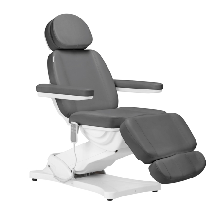 Elektryczny fotel kosmetyczny SILLON CLASSIC 3 silniki szary - 2