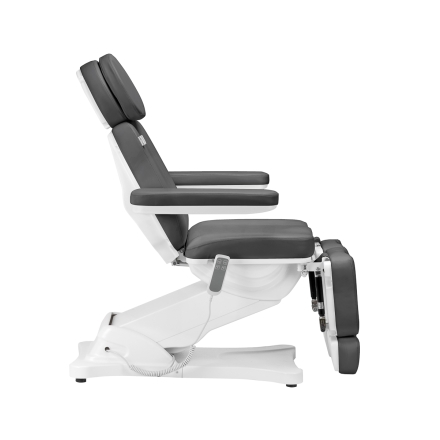 Elektryczny fotel kosmetyczny SILLON CLASSIC 2 silniki pedi szary - 4