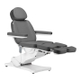 Elektryczny fotel kosmetyczny SILLON CLASSIC 3 silniki z kołyską pedi szary - 4