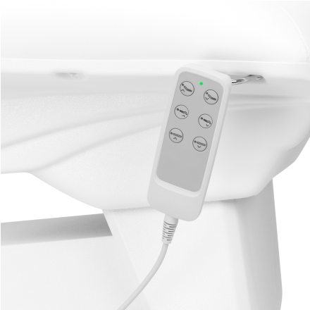 Fotel kosmetyczny elektryczny Sillon Basic 3 siln. obrotowy biały - 12