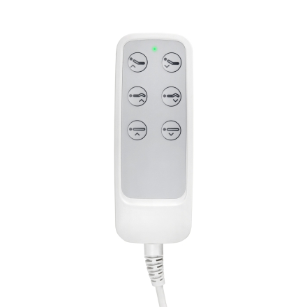 Fotel kosmetyczny elektryczny Sillon Basic 3 siln. obrotowy biały - 13