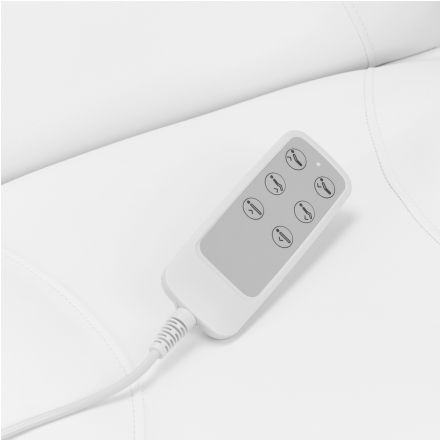 Fotel kosmetyczny elektryczny Sillon Basic 3 siln. obrotowy biały - 14