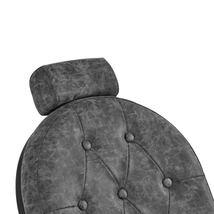 Gabbiano fotel barberski President Old Leather Szary - 15