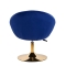 4Rico fotel obrotowy QS-BL12B aksamit granatowy - 3