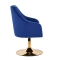 4Rico fotel obrotowy QS-BL14G aksamit granatowy - 2