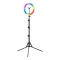 GLOW lampa pierścieniowa ring 10" RGB bsc ze statywem 10W - 1