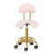 Taboret kosmetyczny 6001-G złoto - różowy - 1