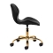 Taboret kosmetyczny QS-06G złoto czarny - 2