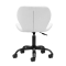 Taboret kosmetyczny QS-06B czarno biały - 3