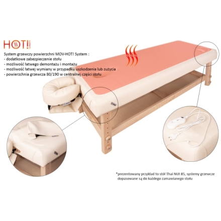 Stół do masażu stacjonarny podgrzewany Spa Manual MAX! HOT! - 3
