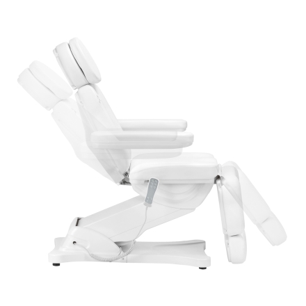 Elektryczny fotel kosmetyczny SILLON CLASSIC 3 silniki z podgrzewaniem second edition biały - 5