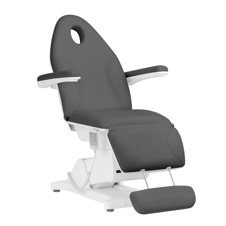 Fotel kosmetyczny elektryczny Sillon Basic 3 siln. szary 2 gat. - 3