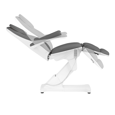 Fotel kosmetyczny elektryczny Sillon Basic 3 siln. szary 2 gat. - 7
