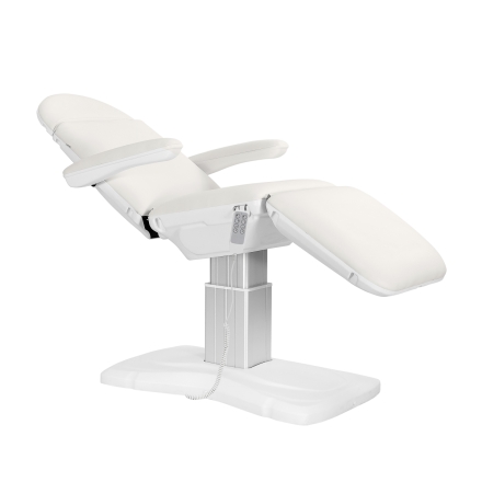 FOTEL KOSMETYCZNY ELEKTR. ECLIPSE 4 SILN. BIAŁY - 8