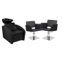 Zestaw Mebli Ayala Comfort + 2 Fotele Holly Czarne B Podstawa Kwadrat - 2
