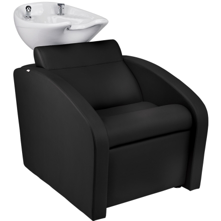 Zestaw Mebli Ayala Comfort + 2 Fotele Globe Czarne Podstawa Dysk Złoty Misa Biała - 2