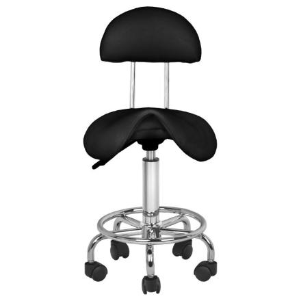 Taboret kosmetyczny 6001 czarny - 3