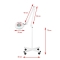 Lampa lupa S4 + statyw biała - 4