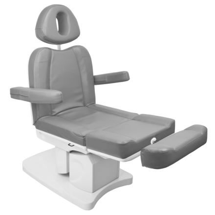 Fotel kosmetyczny elektr. Azzurro 708A 4 siln. szary podgrzewany - 7