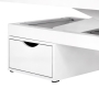 Spa leżanka kosmetyczna Azzurro 815B świecąca white podgrzewana - 7