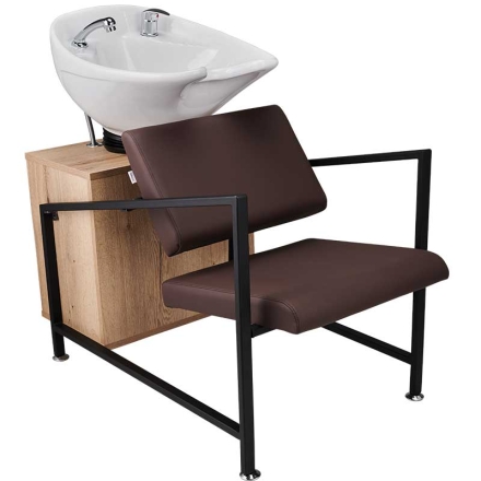 Zestaw Mebli Fryzjerskich Loft Myjnia + 2 Fotele - 6