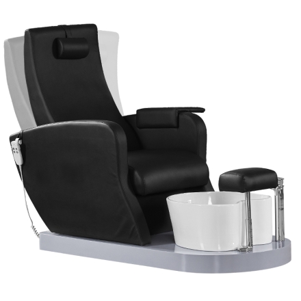 Fotel spa do pedicure Azzurro 016B czarny - 4