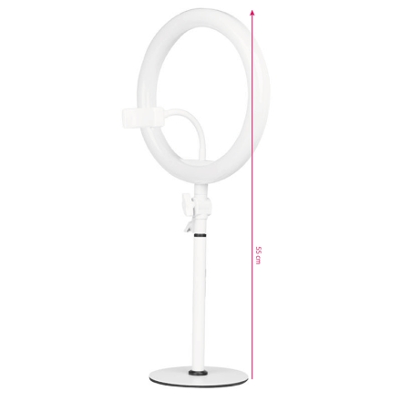 Lampa pierścieniowa Ring light 10' 8W led biała - 2