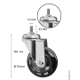 Pomocnik Fryzjerski Sibel Discrete Black - 5