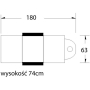 Fotel kosmetyczny Basic 202 czarny - 7