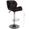 Hoker barowy M01 pikowany regulowany czarny - 4