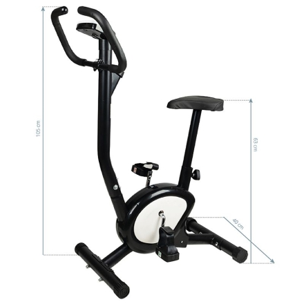 ROWER TRENINGOWY S-BIKE BIAŁO-CZARNY - 5