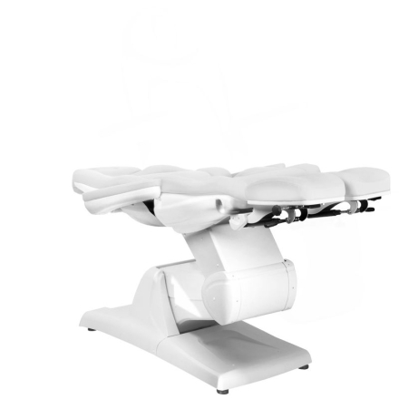 Fotel kosmetyczny elektr. Azzurro 870S pedi 3 siln. biały - 7