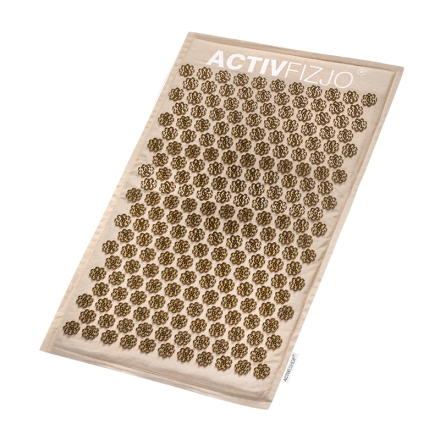 MATA DO AKUPRESURY ACTIVFIZJO PREMIUM NATURAL BEŻOWO ZŁOTA Z PODUSZKĄ - 4