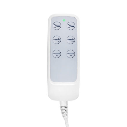 Fotel kosmetyczny elektr. Lux biały - 7