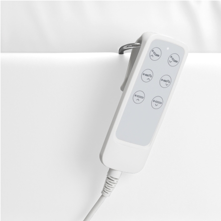 Fotel kosmetyczny elektryczny Lux 273b 3 silniki biały - 14
