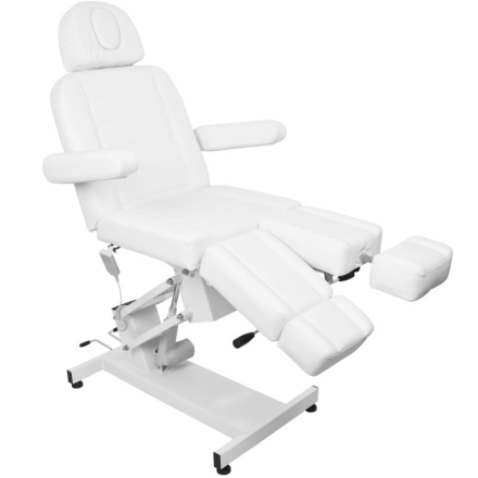 Fotel kosmetyczny elektr. Azzurro 706 pedi 1 siln. biały - 5