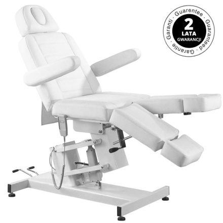 Fotel kosmetyczny elektr. Azzurro 706 pedi 1 siln. biały - 7