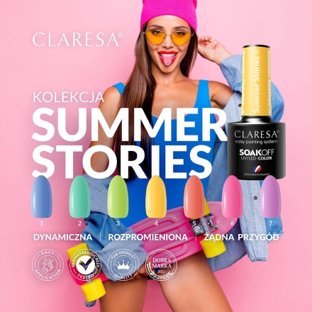 CLARESA lakier hybrydowy SUMMER STORIES 4 -5g - 4