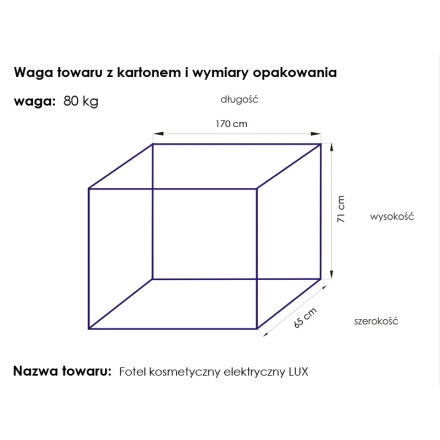 Fotel kosmetyczny elektr. Lux biały podgrzewany - 14