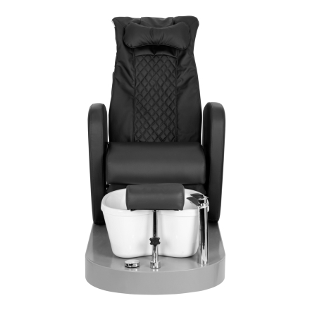 Fotel spa do pedicure Azzurro 016C czarny z masażem pleców i hydromasażem - 4