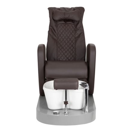 Fotel spa do pedicure Azzurro 016C brązowy z masażem pleców i hydromasażem - 4