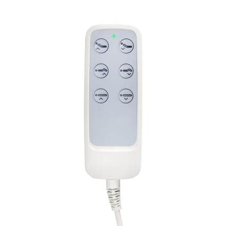 Fotel kosmetyczny elektryczny Lux 273b 3 silniki szary - 13